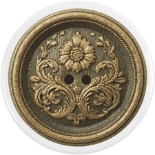 'Vintage Floral Button' Button