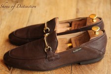 Russell & Bromley Brown Leather Brass Bit Shoes Loafers Mens UK 9 US 10 EU 43