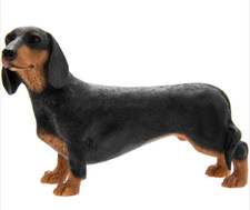  Miniature Standard Black Dachshund Dog Daschund Dog Gift Figure Figurine