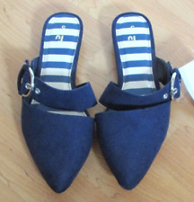 BNWT LADIES BLUE SLIP ON STYLE SANDALS/ SHOES FROM TU @ SAINSBURYS,  SIZE 5