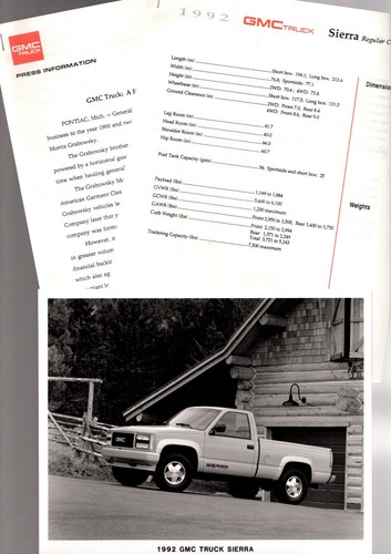 1992 gmc sierra regular - gmc,