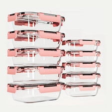 10pcs Glass Food Storage