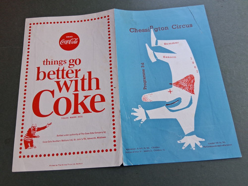 1967 chessington zoo - 1967, programme
