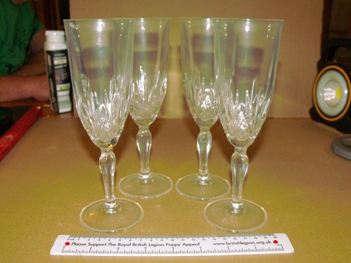 Champagne flutes cut - champagne, 4