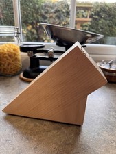 Wüsthof 6 Slot Beech Wooden Kitchen Knife Block Storage Unit 
