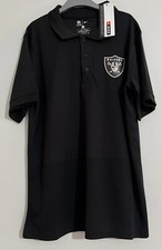 Nike Raiders Polo Shirt Mens Stretch Small Black Logo NFL On Field Football BNWT