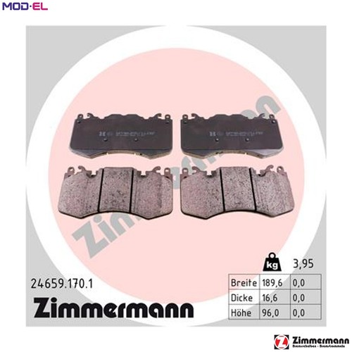 Brake pad set disc - brake,