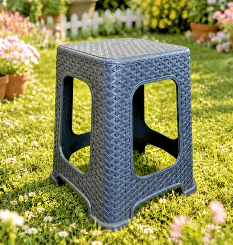 Large rattan garden - large, stool