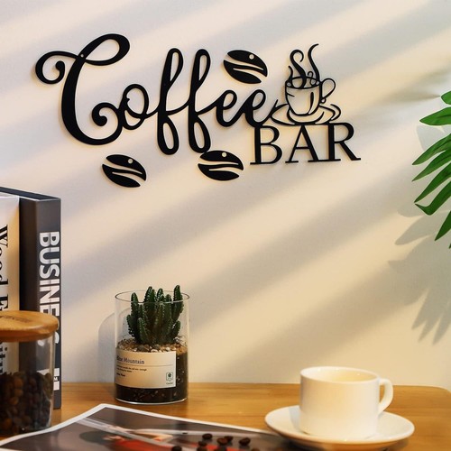 Coffee bar sign metal - bar,