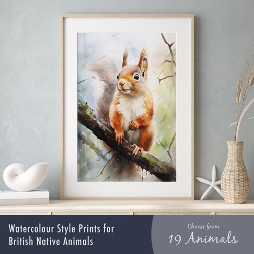 Watercolour prints british - watercolour,