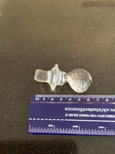 Vintage glass stopper with - glass,