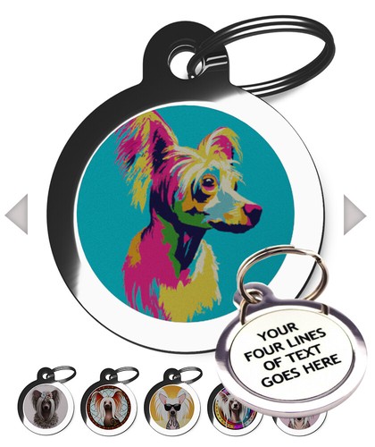 Chinese crested dog tags - chinese,