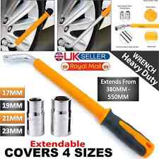 Extendable HEAVY DUTY Car Wheel Brace Socket Tyre Nut Wrench 17 19 21 23mm UK