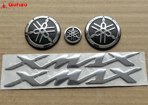 Chromed kit xmax sticker - xmax, 3d