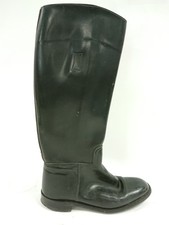 Loveson Black Leather Riding Boots Size 7 Tall Equestrian Footwear Equestrian