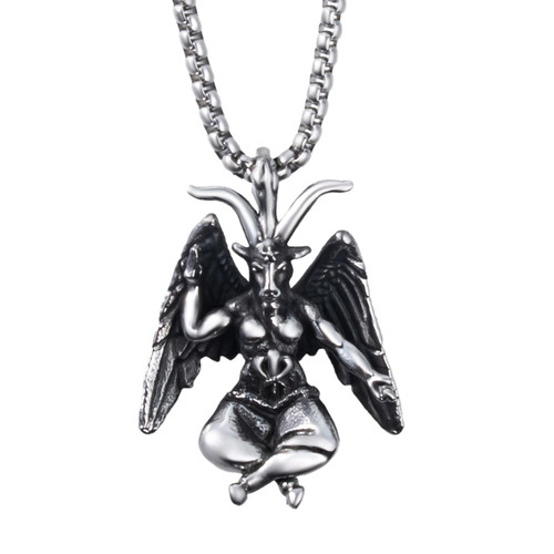 Baphomet necklace satanic - necklace,,