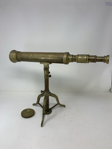 Brass spyglass telescope - spyglass,
