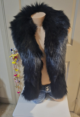 Jennifer black faux fur - black,