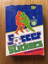 1979 Topps NASL Soccer Sticker Box -  36 Unopened Packs - With Gum