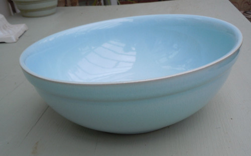Denby blue linen serving - -,