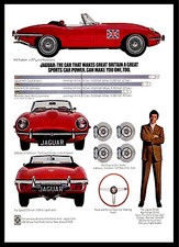 A3 - Wall POSTER Print Art - E-Type jaguar 1969 Retro Vintage Car Advert - #1