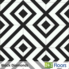 Geometric Tile Effect Vinyl