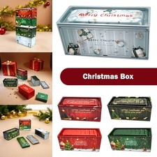 Durable Tin Christmas Box