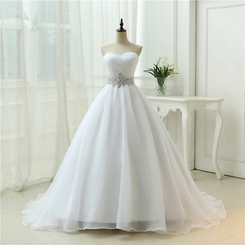 White ivory organza - organza, wedding