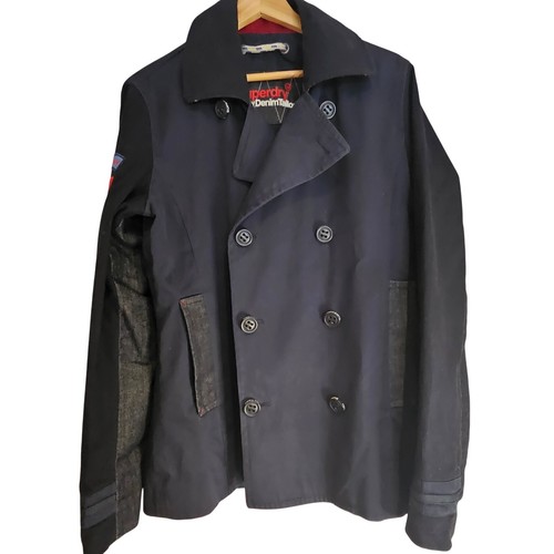 Superdry peacoat jacket navy - superdry,