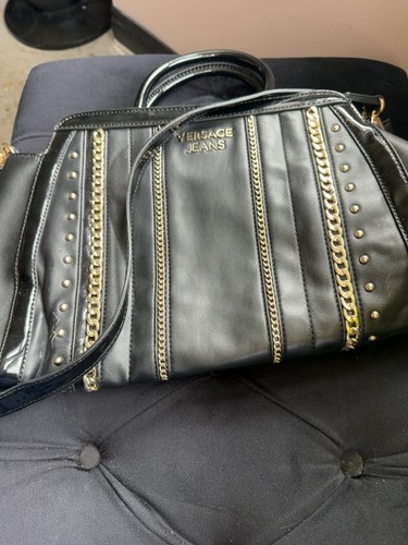 Versace jeans black studded - versace,