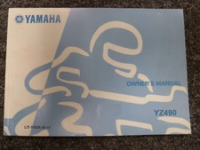 1986 Yamaha YZ490 Motorcycle Owner Operator Manual User Guide LIT-11626-05-11