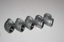 1" Female  Malleable Iron Pipe Fitting, Galvanised, Equal 90° Elbow  SET OF 5