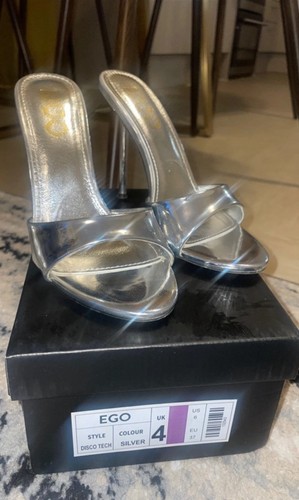 Ego chrome sliver high heels - ego,