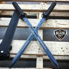 2 PC 23" NINJA SWORD BLACK