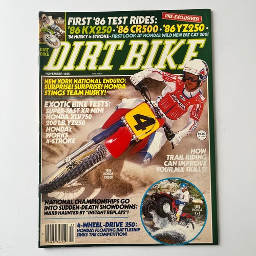 Dirt bike magazine nov 1985 - nov,
