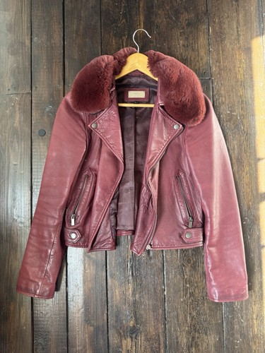 Mng burgundy leather - mng,