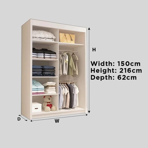 Sliding wardrobe with - with, mirror