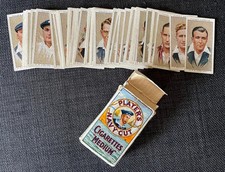 Vintage Pre-Owned John Player & Sons 1934 50 Cricket Cards & Cigarette Box