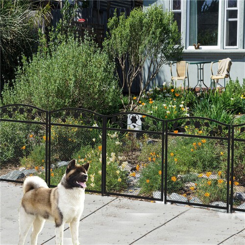 Metal garden fence panels - garden,