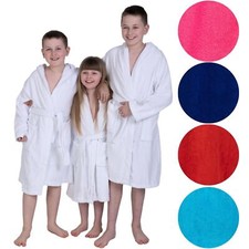 Kids Hooded Bathrobe 100%