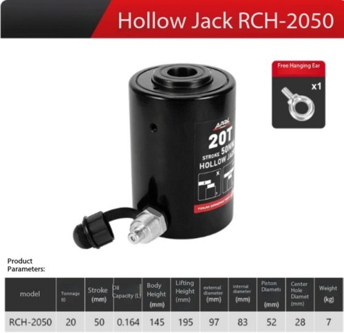 Metric ton hollow jack - hollow, rch