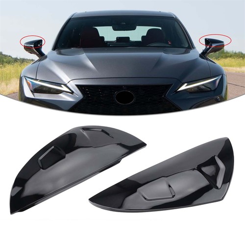 2pcs glossy black style - black,