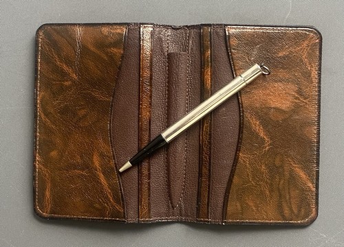 Antique marbled brown leather - antique,