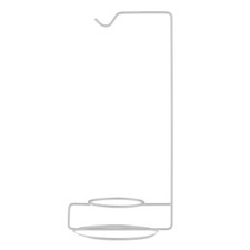  5 Pcs Glass Iron Hook Hanging