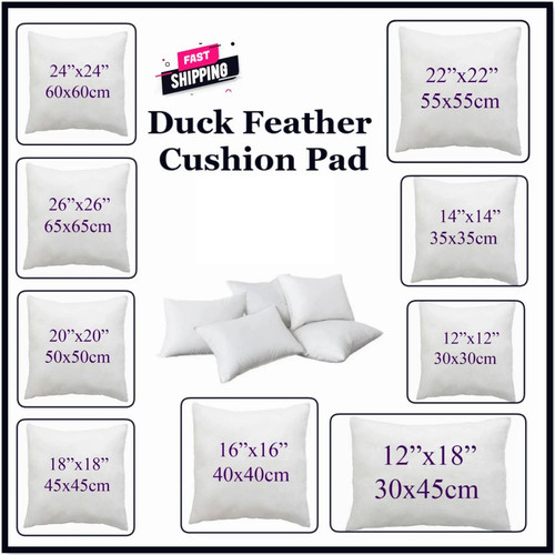 Cushion pads duck feather - pads,