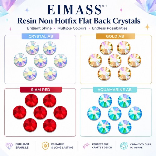 Eimass resin crystals - resin, flat