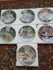 Franklin Porcelain 1981 collector's plates - The Woodland Year Signature Edition