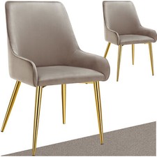 Dining Chair Set Padded Velvet