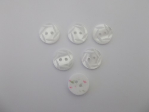 Rose cut buttons with - 6,