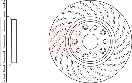 Brake disc left - brake, n/s